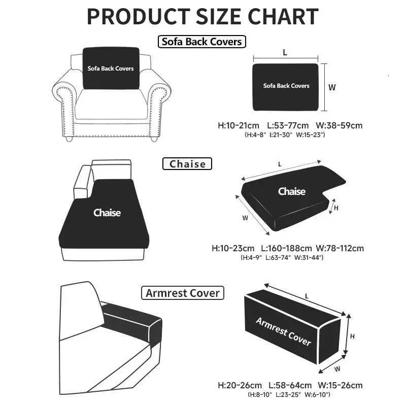 1pc Jacquard Sofa Cover Anti-Dirty Elastic Scratch-Resistant Couch Cover for Living Room 1 2 3 4 Seater L Shaped Full Set M251204 - view 7