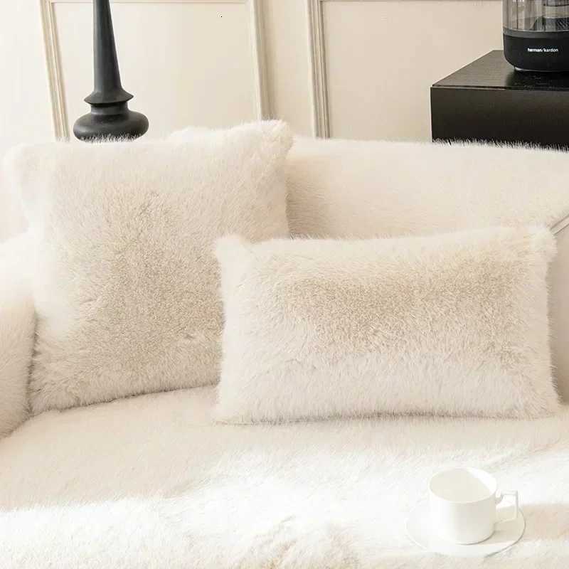 1PC Rabbit Plush Sofa Seat Cover Warm Sofa Towel Slipcover Universal Non-slip L shape Couch Blanket Seat Cushion for Living Room M251204 - view 5