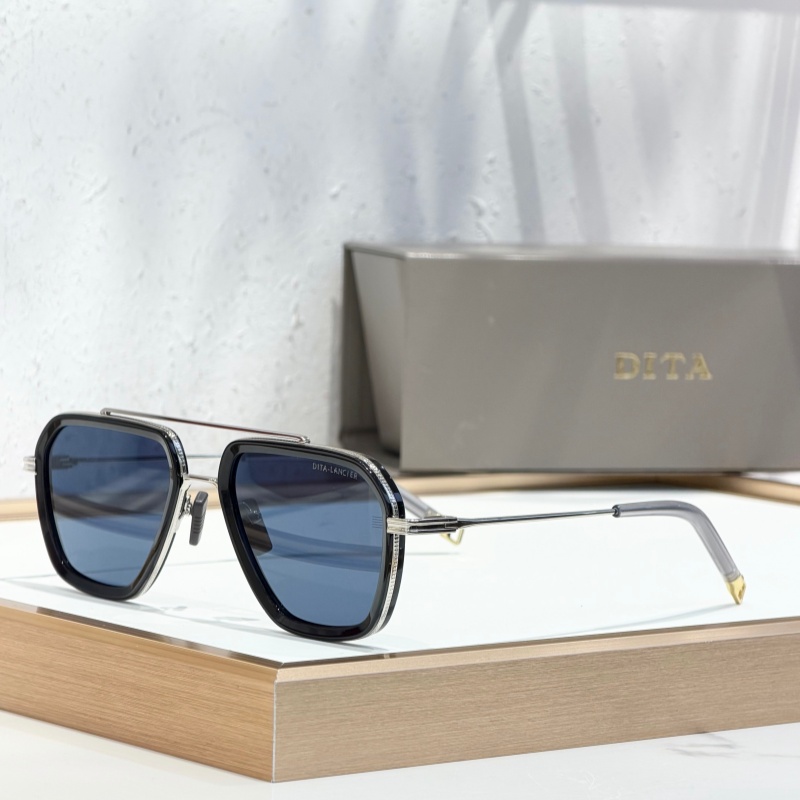 DITAes LANCIER LSA-433 Sunglasses Top Quality For Men Women Retro Eyeglasses UV400 Outdoor Shades Metal Frame Fashion Classic Lady Sun glasses With Box SIZE 53-20-142