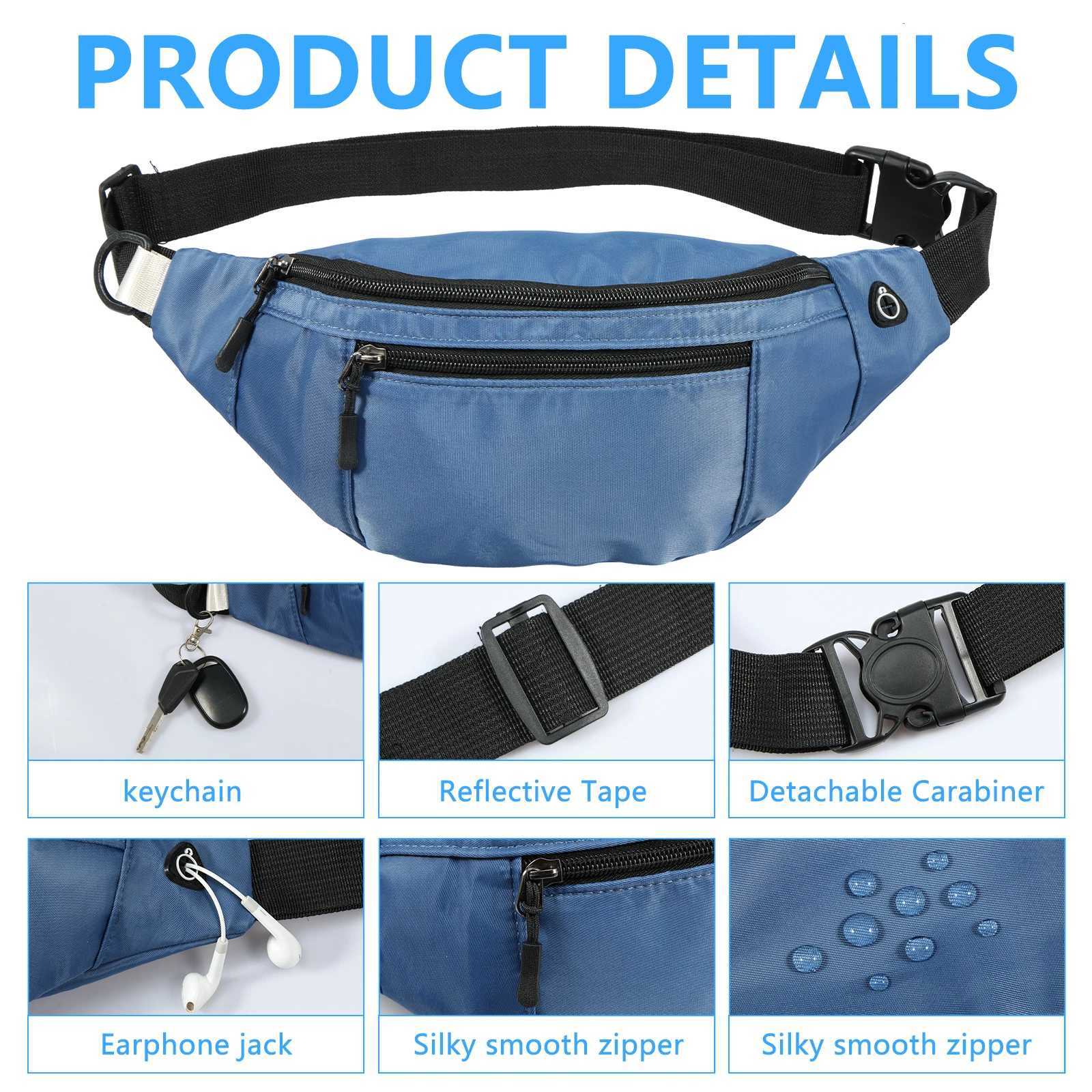 Fanny Packs for Women Men Belt Bag Fashion Waist Packs Lightweight Crossbody Bags Bum Bag for Outdoor Running Hiking TravelT251204