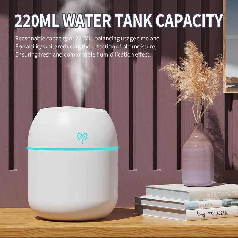 Portable USB trasonic Air Mini Humidifier Essential Oil Diffuser Car Purifier Ara Anion Mist Maker with LED Lamp Lighting C251204