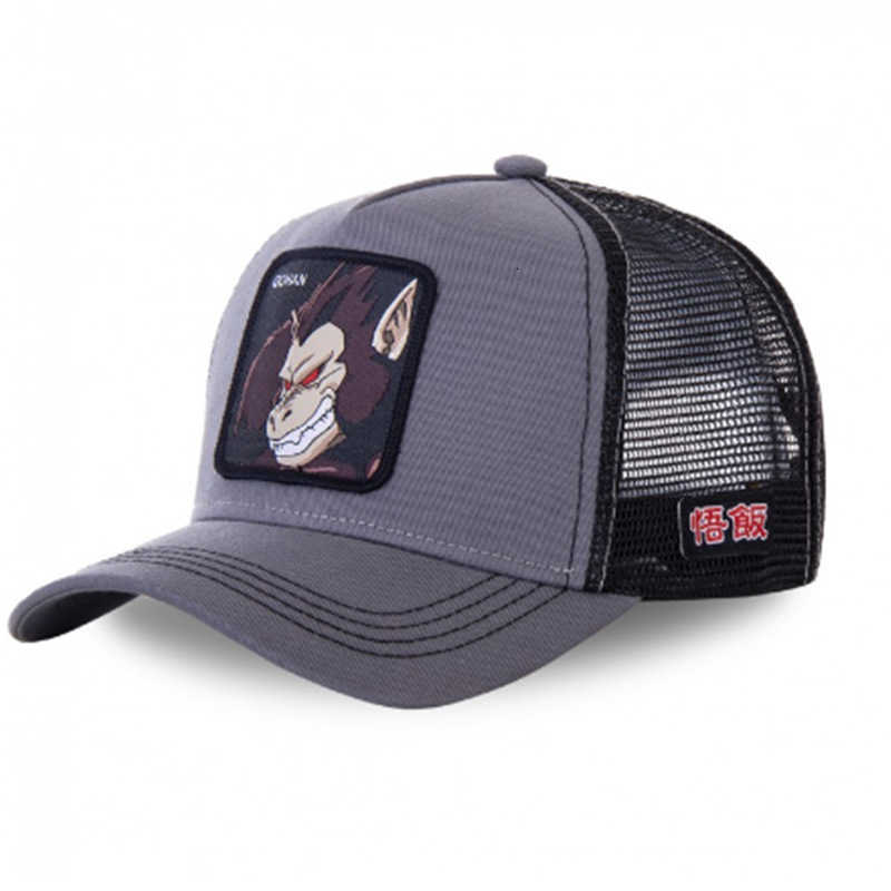 Fashion Dragon Ball Umtai Guixian Person Anime Snap-on Cotton Baseball Cap for Men and Women Hip-Hop Mesh Truck Cap H250908