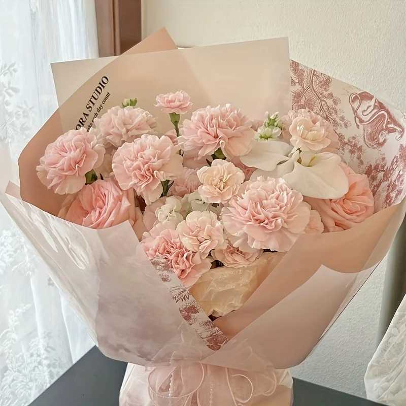 5pcs simated carnations suitable rantic he atmosphere Mothers Day gift decorating houses Wedding Festival Party supplies H251204