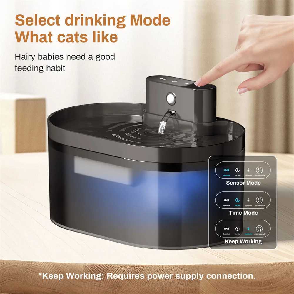 22L Wireless Charging Induction Cat and Dog Water Feeder Charging Automatic Induction Pet Drinking Bowl Large Capacity Drinker M251204