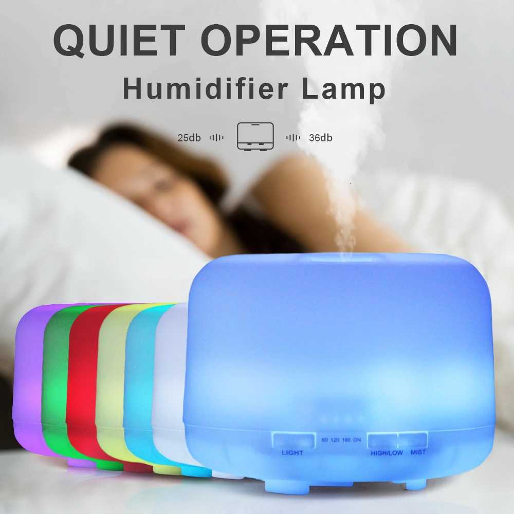 500ml Essential Oil Diffuser Timing Function Ara Diffuser trasonic Air Humidifier with Remote Control for He Off C251204