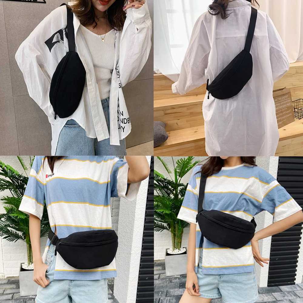 Street Fashion Shoulder Bag Waist Bag Men and Women Chest Bag Large-capacity Card Bag Travel Crotch Bag Text Printing PatternT251204