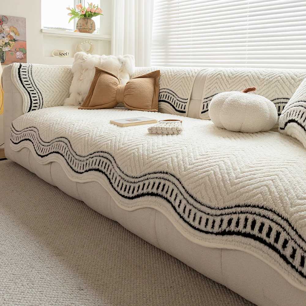 padded plush sofa cushion for Winter Anti-slip Jacquard Sofa Seat Cover for living room bedroom Protector Couch Cover for Sofa M251204 - view 4