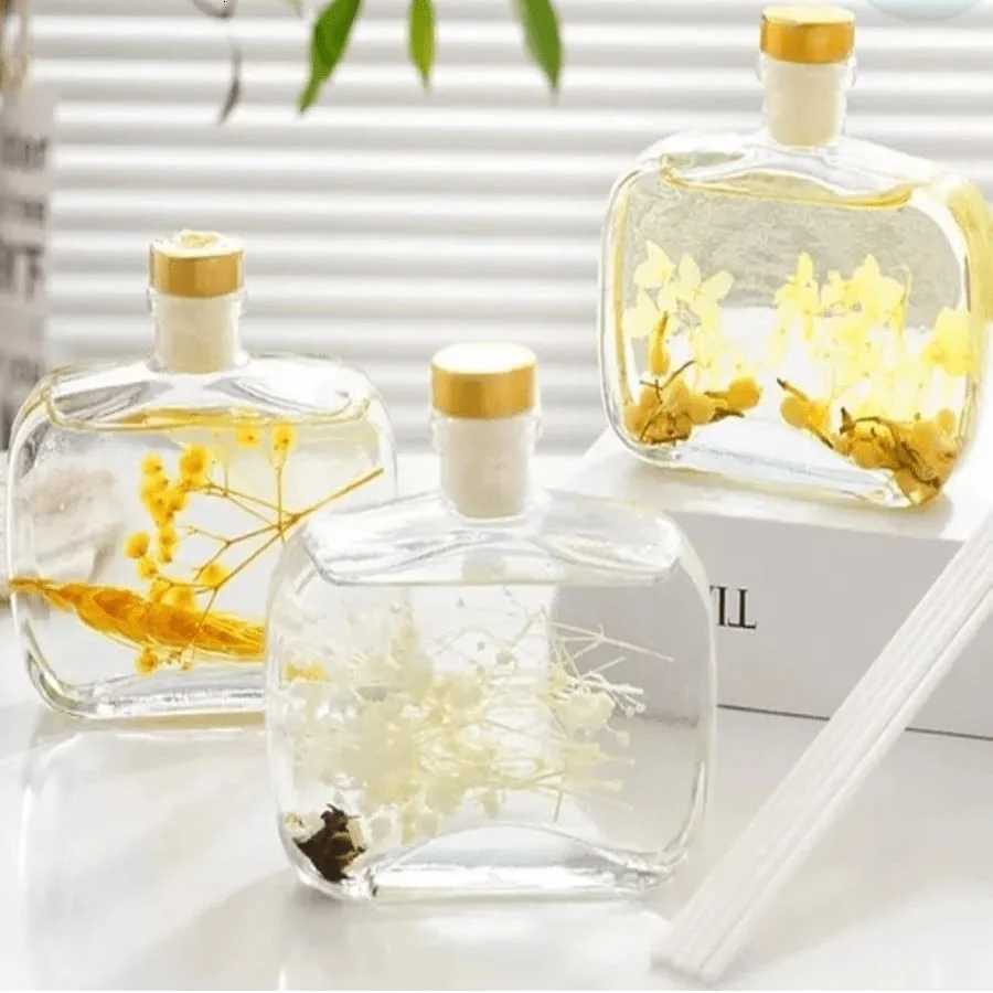 100ml Flower Scent Flameless Reed Diffuser Lemon Osmanthus Aromatherapy Essential Oil Long-Lasting Air Freshener Home Decoration Y251204