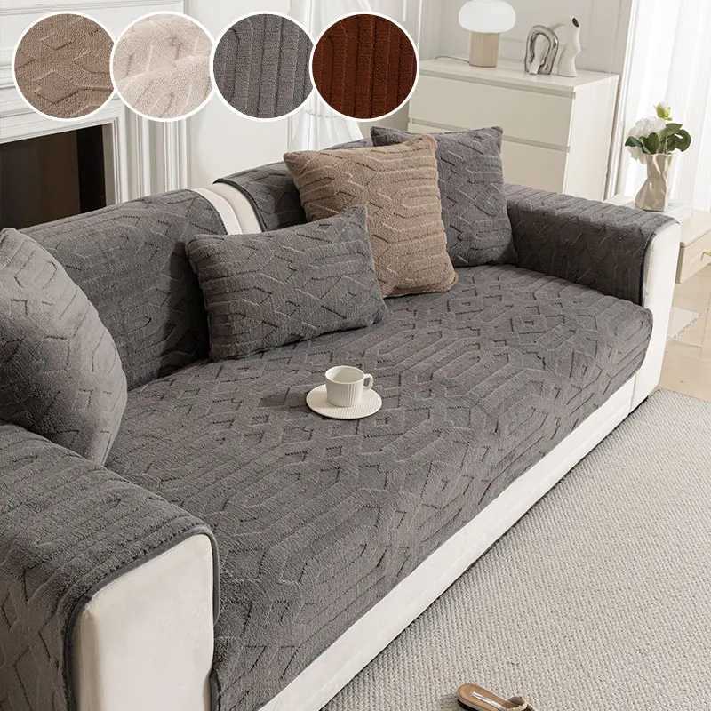 1PC-Geometric pattern thickened warm and non slip sofa cushion suitable for modern living room home decoration M251204 - view 5