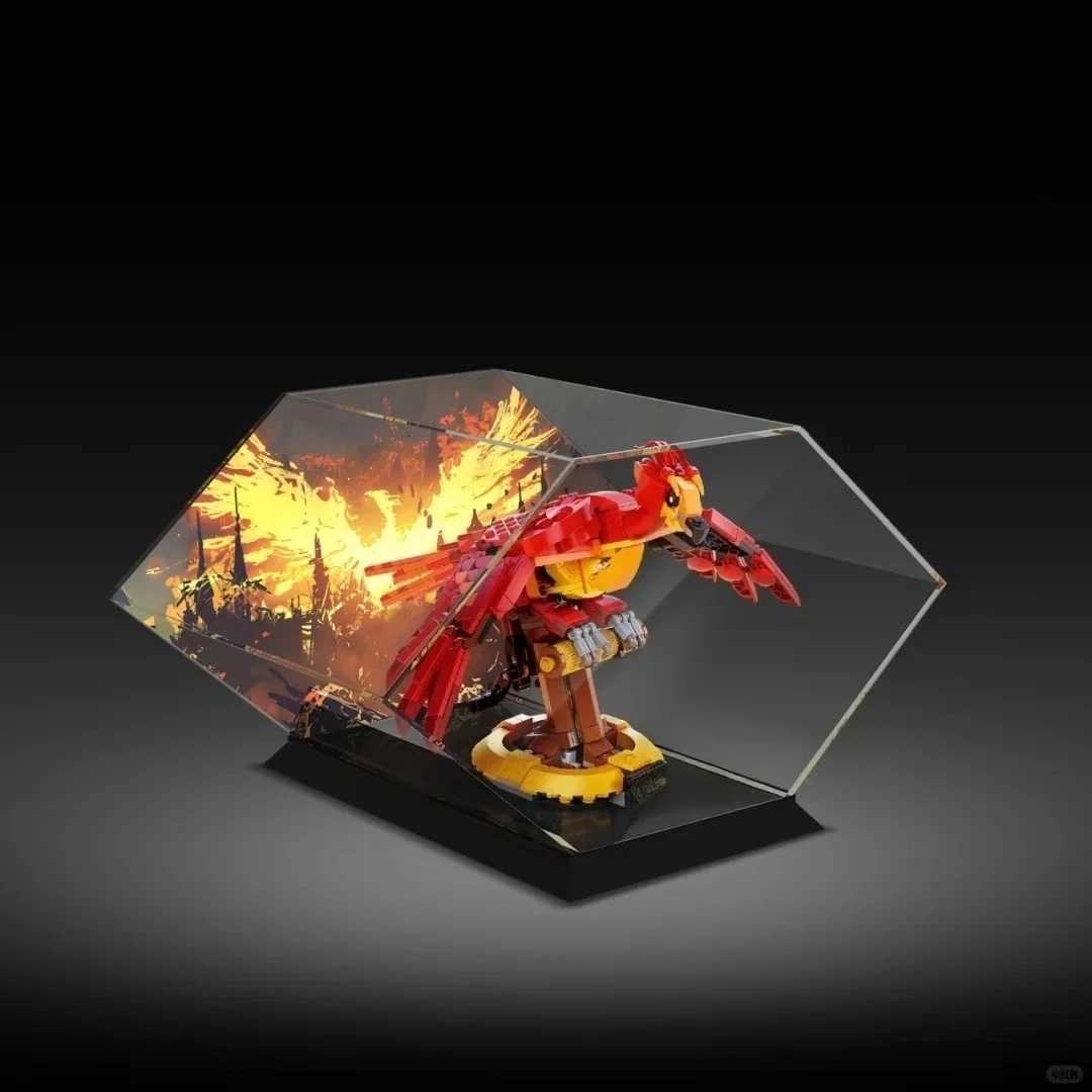 Magic World Fire Phoenix 76394 Building Blocks Sets Suitable For Christmas Gifts Compatible With Legoed Particles Y251204