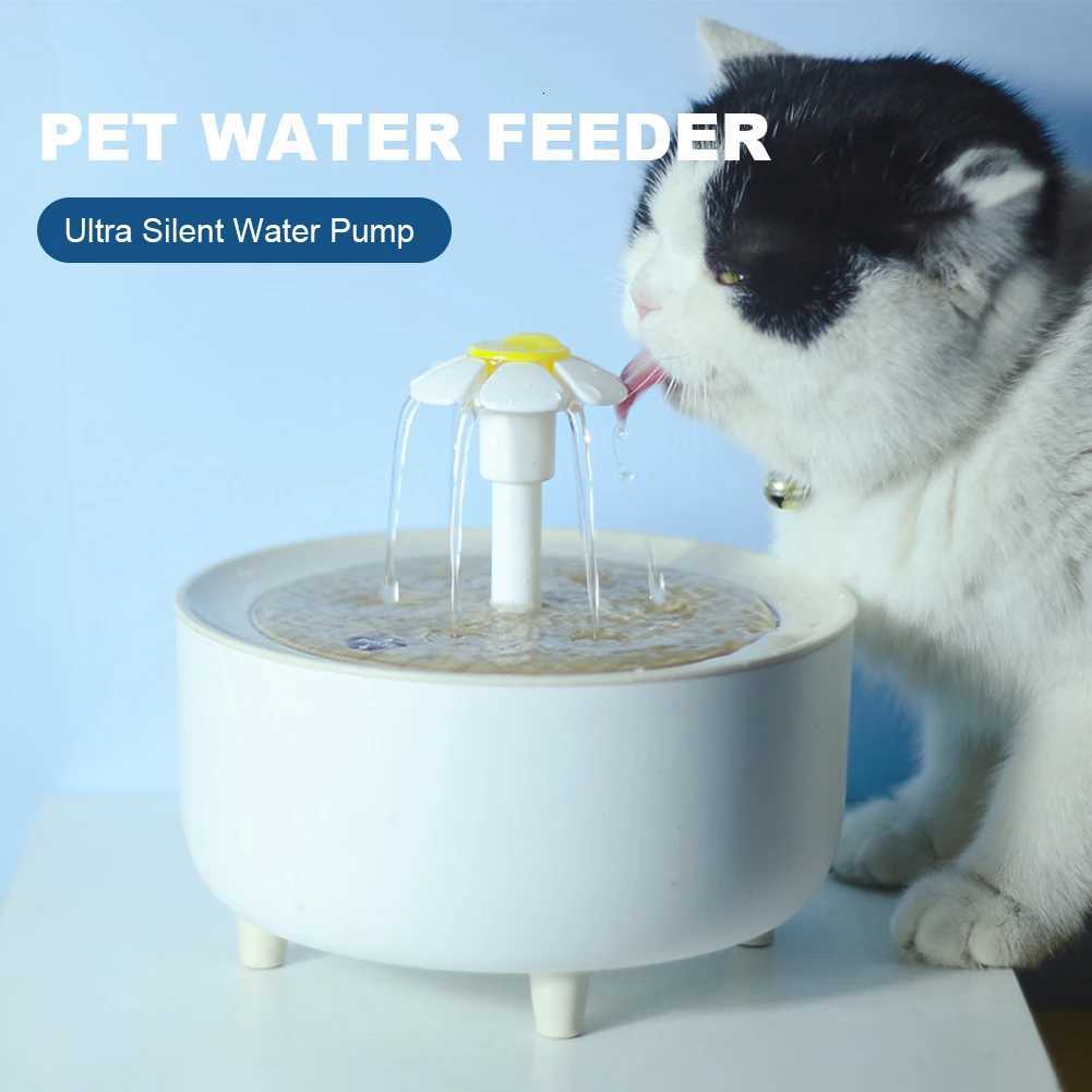 1200ml Automatic Cat Water Fountain Filter USB Electric Mute Pet Drink Bowl Pet Drinking Dispenser Drinker Cats Water Dispenser M251204