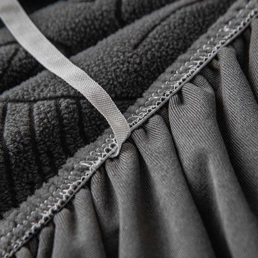 Botanical Leaf Jacquard Sofa Cover Soft Polar Fleece Stretchy Durable Pet Proof Fabric Easy Care Machine Washable for Year Round M251204 - view 6