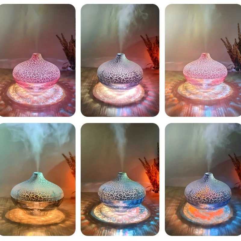 1pc New Crystal Horse Lamp USB Humidifier Aratherapy hine 300ml Colorf Atmosphere Lamp Silent Nano Mist Beauty Hydrator C251204