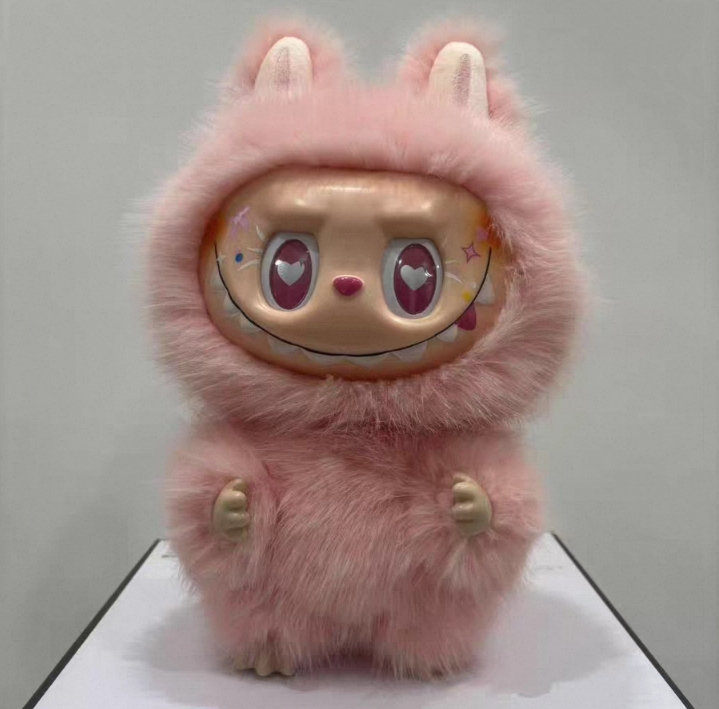 The Monsters 38Cm Labubu Zimomo Angel Style DIY Vinyl Plush Doll Creative Change Figure Toy