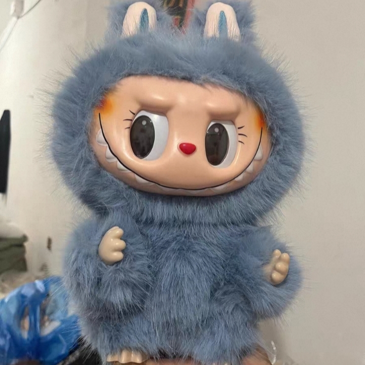 The Monsters 38Cm Labubu Zimomo Angel Style DIY Vinyl Plush Doll Creative Change Figure Toy