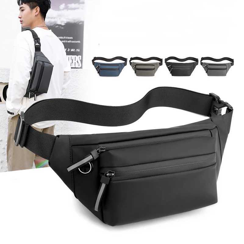 Men Waterproof Belt Bag Fashion Chest Bag Pack Male Waist Bag Outdoor Sports Fanny Pack Mens Travel Cross Shoulder Bag Bags SacT251204