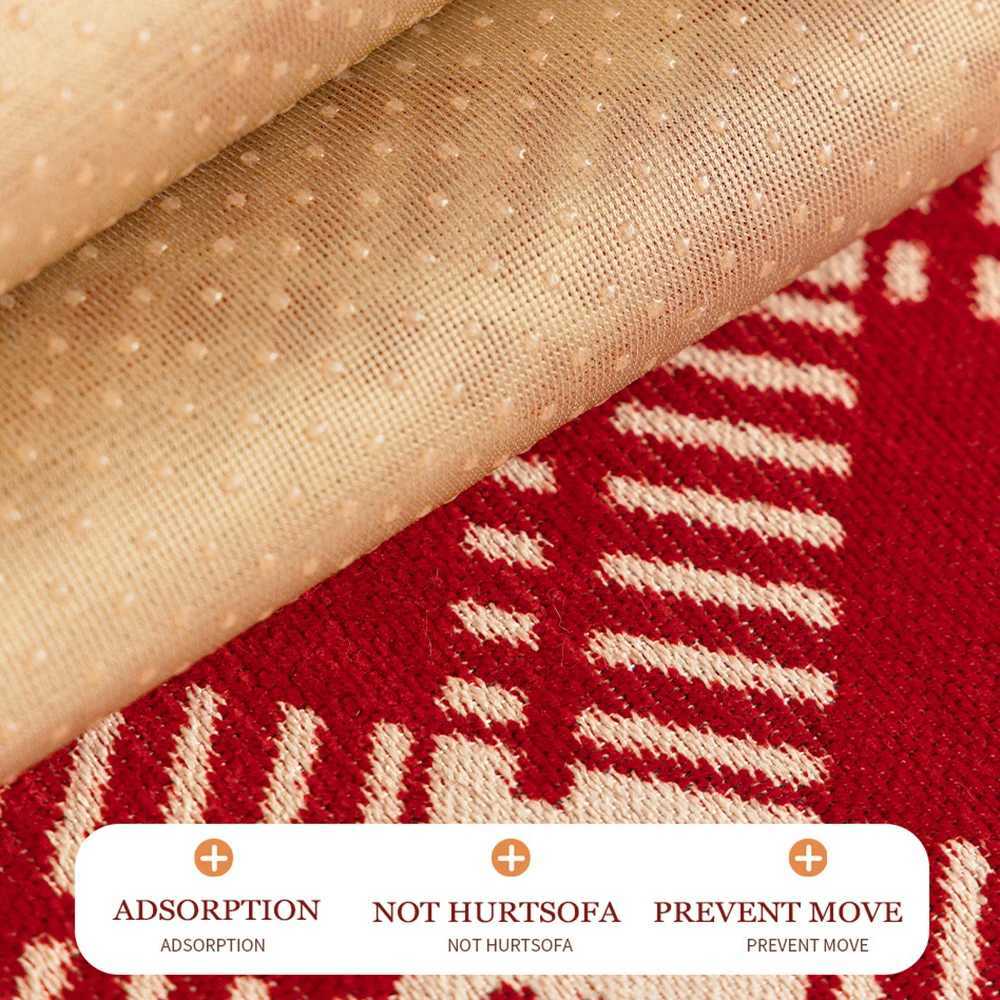 Red New Year Sofa Cushions Christmas Atmosphere Decoration Sofa Cover Autumn and Winter One-Piece Fixed Anti-Slip Warm Covers M251204 - view 7