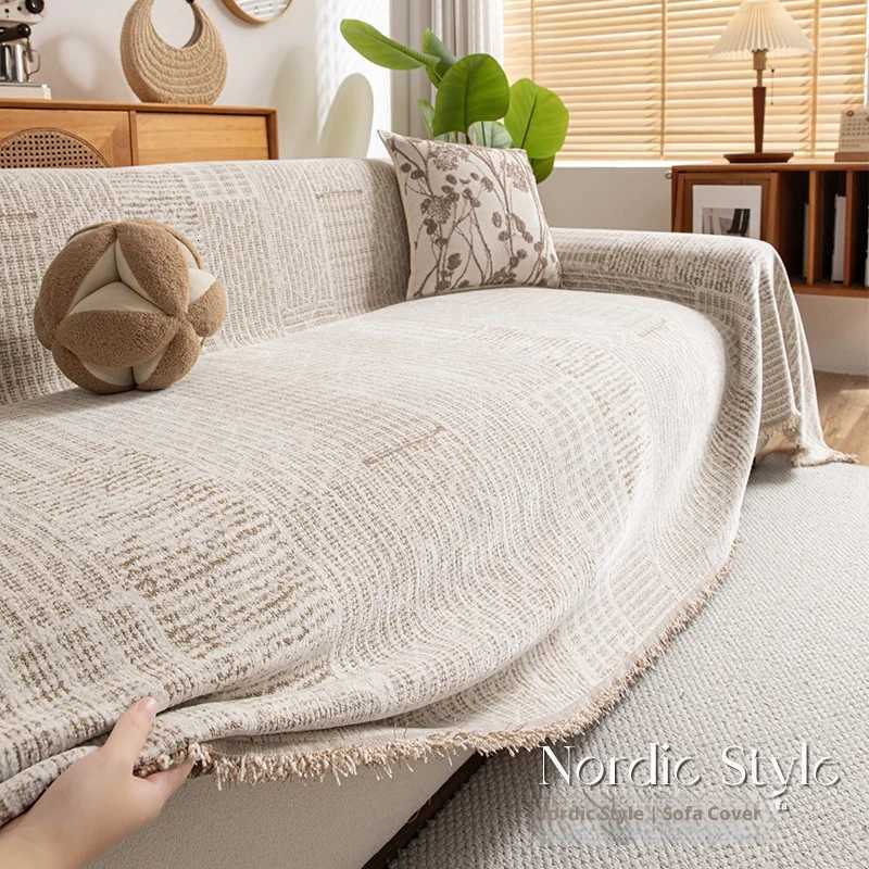 Thick Chenille Sofa Cover Waterproof Cat Resistant One Piece Design with Elegant Stitch for 2/3/4 Seater M251204 - view 3