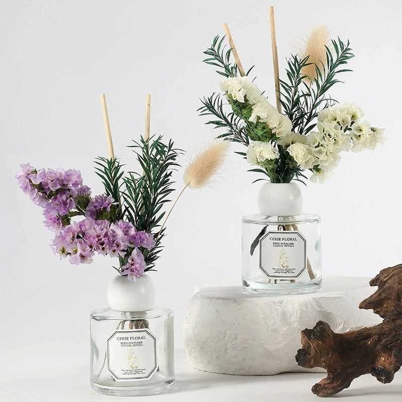 50ml Reed Diffuser Set - Lavender/Freesia Fragrance Oil with Expanding Sticks Hotel Home Aromatherapy Air Freshener Y251204