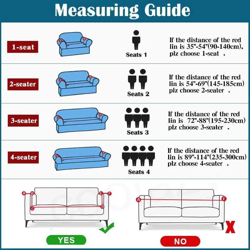 Water-Resistant Stretch Sofa Slipcover 1/2/3/4 seater L Shape Sofa Cover Universal Couch Cover Furniture Protector Slipcover 1pc M251204 - view 3