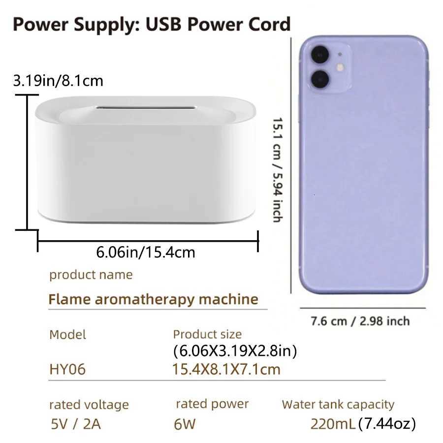 Colorf Flames Air Humidifier Essential Oils Humidifiers Flame Ara Humidifier Mini Ara Diffuser Aratherapy USB Sprayer C251204