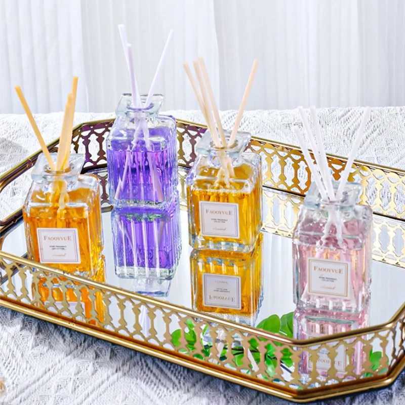 50ml Reed Diffuser Sets Hotel Bathroom Rattan Sticks Aromatherapy Diffuser Air Freshener Plant Home Fragrance Refill Oil Y251204