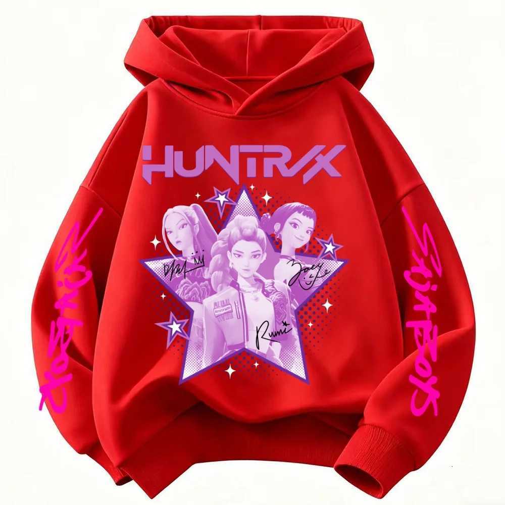 KPop Demon Hunter Huntrix Childrens Sweatshirt Autumn New Boys Girls Fashion Street Pullover Childrens ClothingW251204