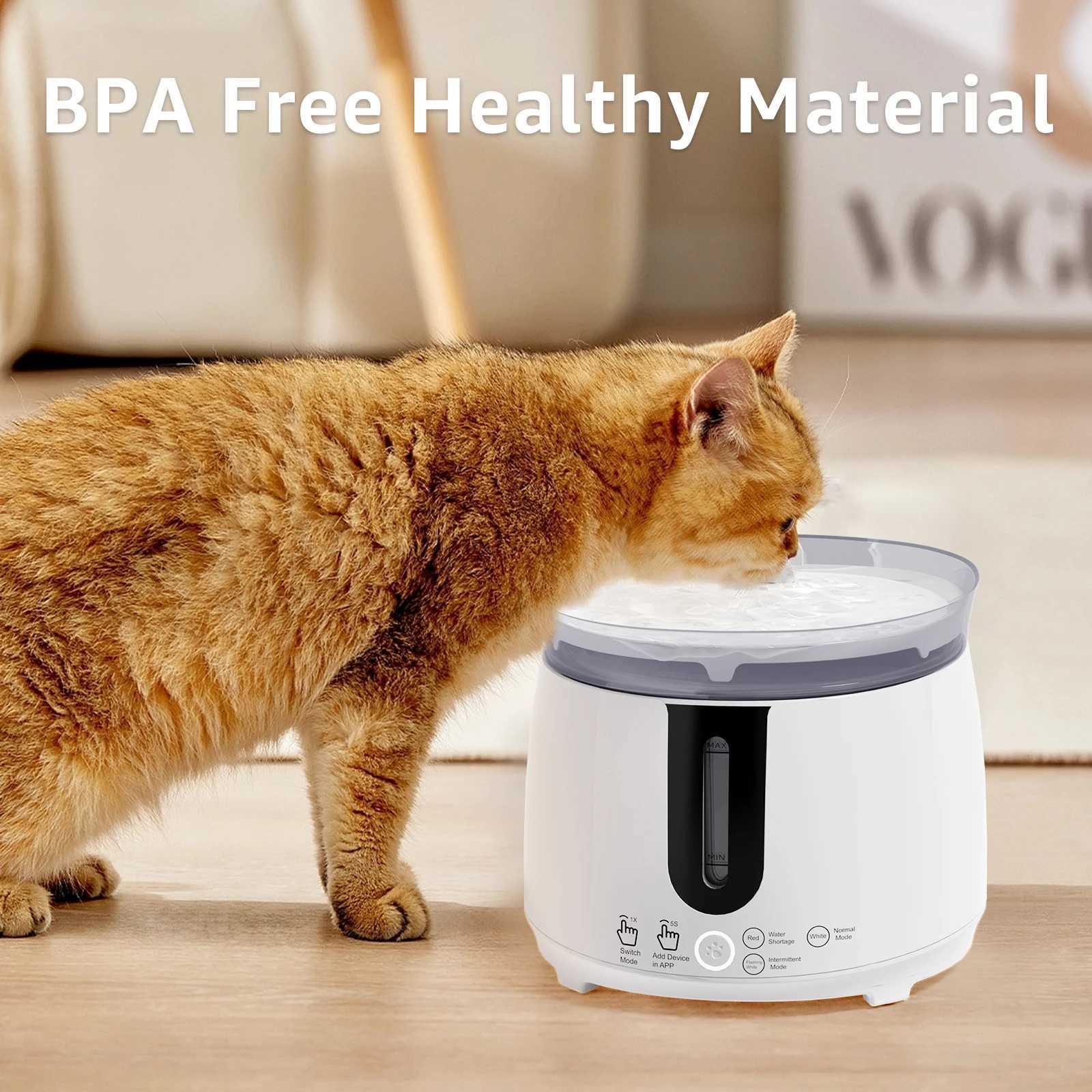 AQHH Wireless Pump Pet Water Dispenser Automatic Circulation Filtration Water Dispenser USB Electric Mute Cats Water Dispenser M251204 - view 1