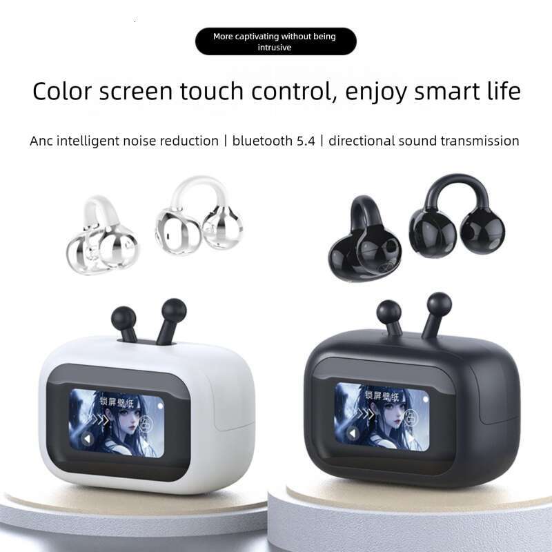 Famous Brand Cross Border Z Digital Display Touch Screen Bluetooth Ultra Long Battery Life HD Call Clip Ear Wireless Earphones