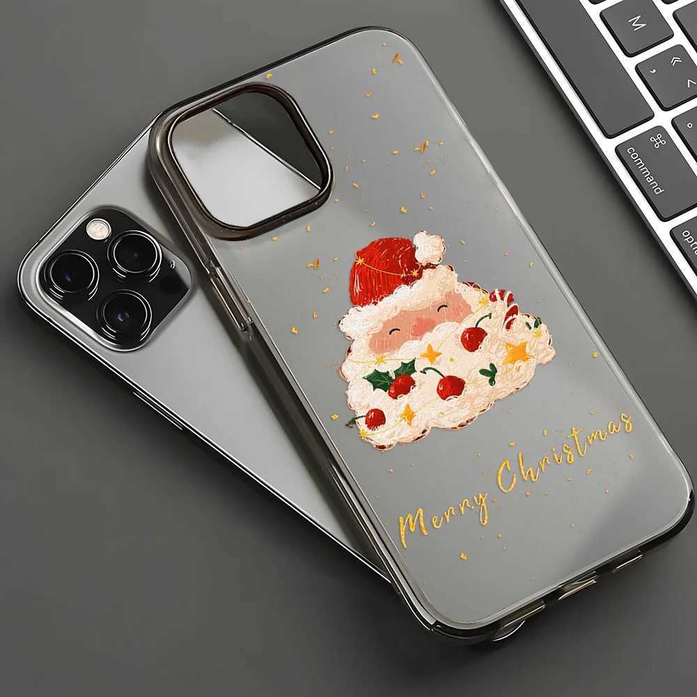 New Year Christmas Tree Snowflake Pattern Phone Case For iPhone 13 14 12 11 15 16 Pro Max 12 Mini 16 Plus 16Pro Case Cover Funda H251203