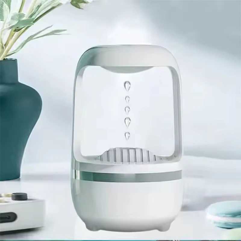 Household anti-gravity LED night light trasonic plastic air atizer diffuser humidifier water drop function C251204