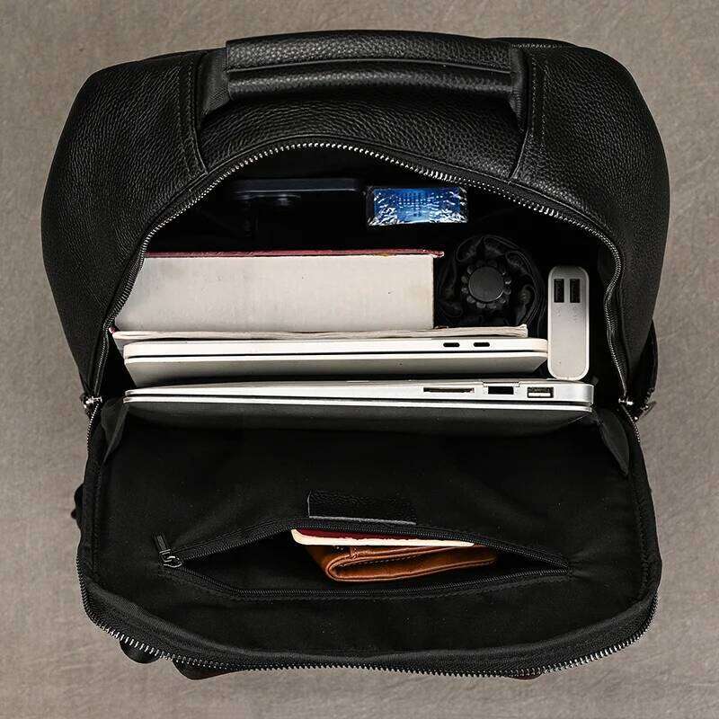 Luxury Bag Designer Hot Sale Men Laptop Genuine Waterproof Backpack Fashion Travel Bags School Bag Leather Bookbag Daypack