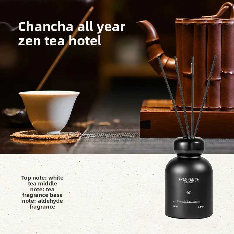 150ml Tea Scented Reed Diffuser - Natural Rattan Sticks for Bedroom Bathroom Long Lasting Fragrance Odor Eliminator Home Y251204