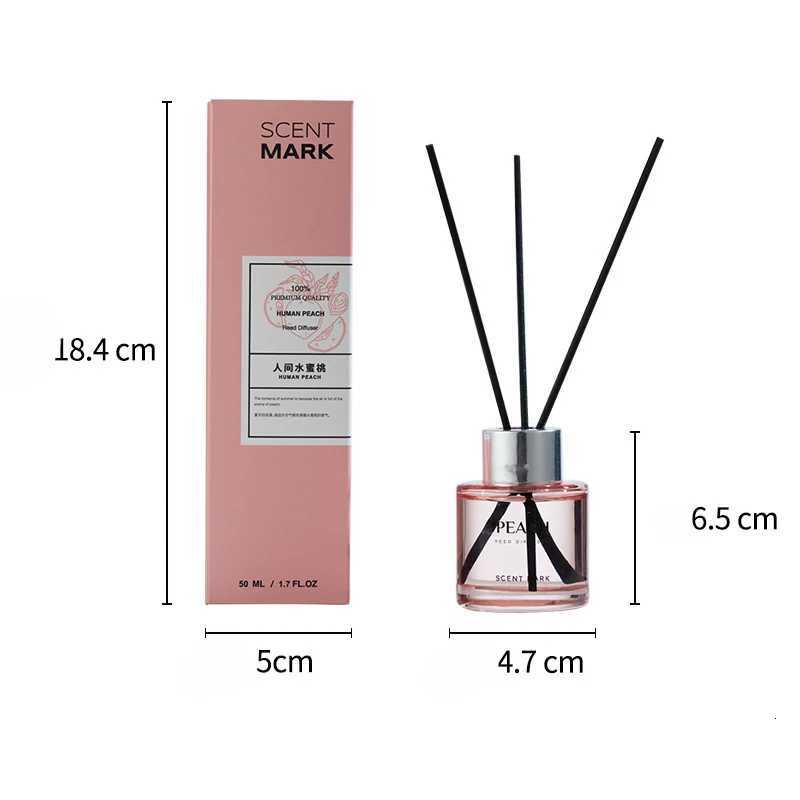 50ml reed diffuser set Lavender Jasmine bottle with Fragrance expanding stick Hotel Home Aromatherapy Air Fresh Fragranc scents Y251204