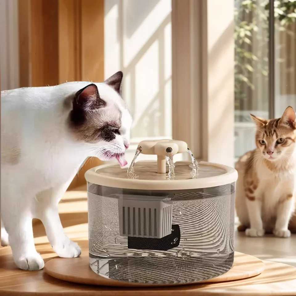 15L Ultra-Quiet Smart Cat Water Fountain with Automatic Filter and Burnout Prevention Recirculating Dog Water Dispenser Pump M251204