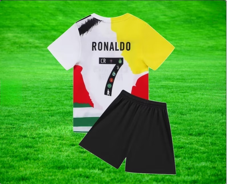 Ronaldo mixed teams kids soccer jersey football fan gift for boys birthday gift