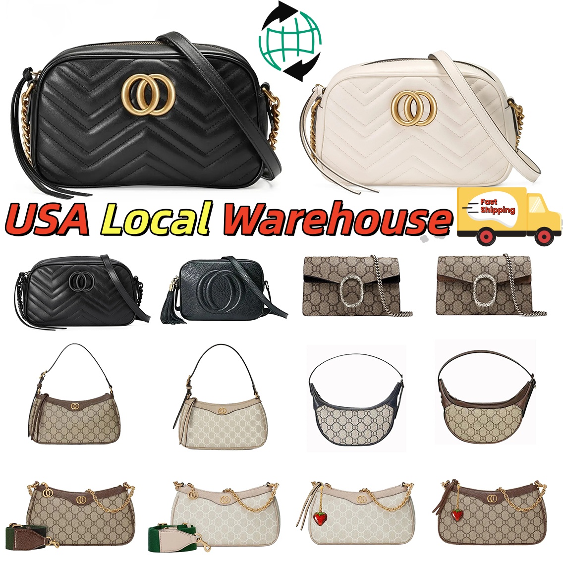 Designer Bag Shoulder Bag Crossbody Purse Luxury Bag Women Designer Camera Bag Zipper Closure Retro Style High Quality Large Capacity Black Messenger Bag