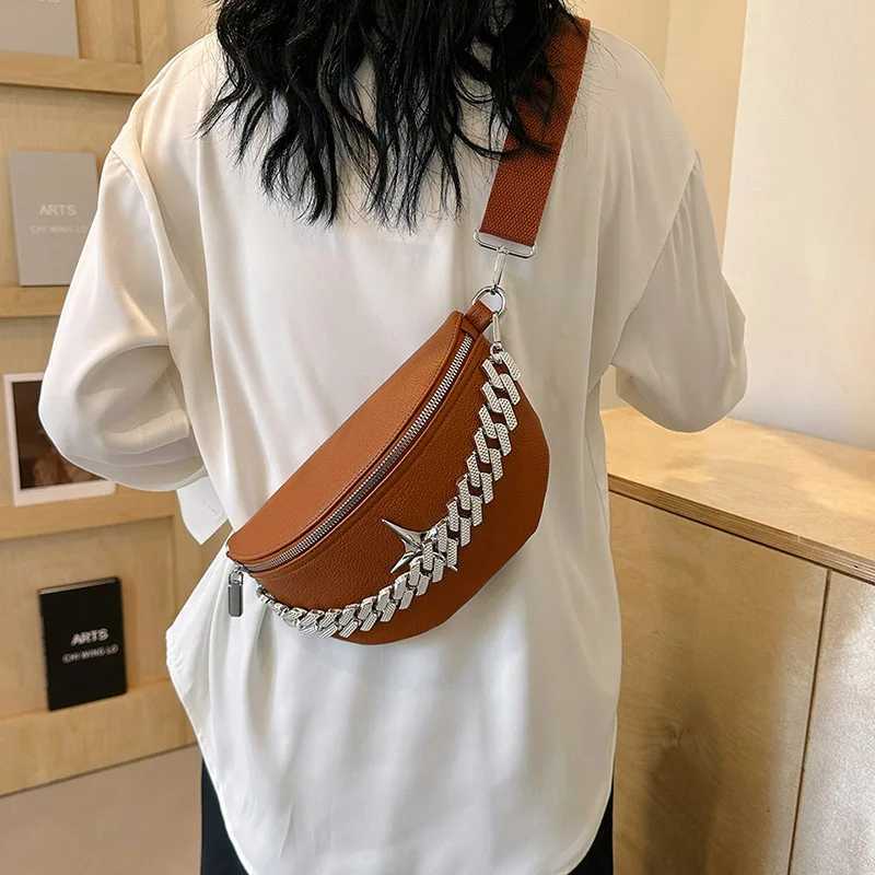 Luxury Chest Pack Fashion Brand Woman Belt Bag Phone Pack Designer Simple Waist Bag Chain Leather Ladies Shoulder Crossbody BagsT251204