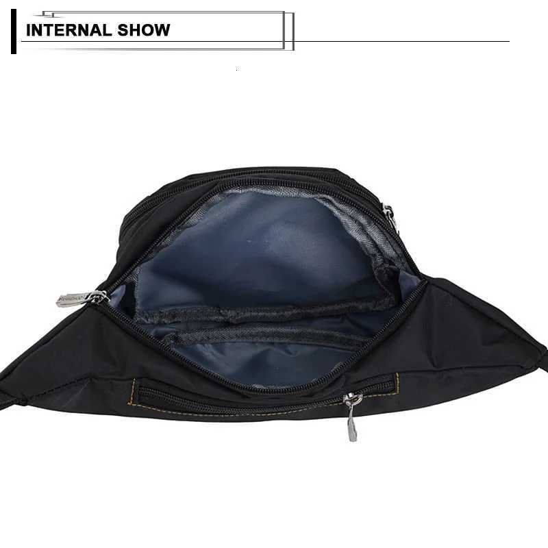 Waist Bag Nylon Fanny Pack For Men Women Belt Pouch Male Kangaroo Belly Banana Bum Hip Lady Side Sack Mobile Phone Waistbag WorkT251204