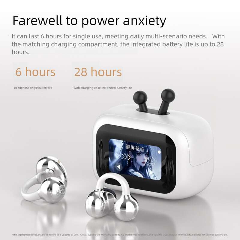 Famous Brand Cross Border Z Digital Display Touch Screen Bluetooth Ultra Long Battery Life HD Call Clip Ear Wireless Earphones