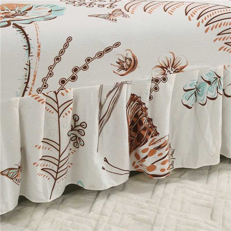 Print Armless Sofa Bed Cover With Skirts Without Armrest Elastic Folding Furniture home Decoration Bench Cover M251204 - view 4