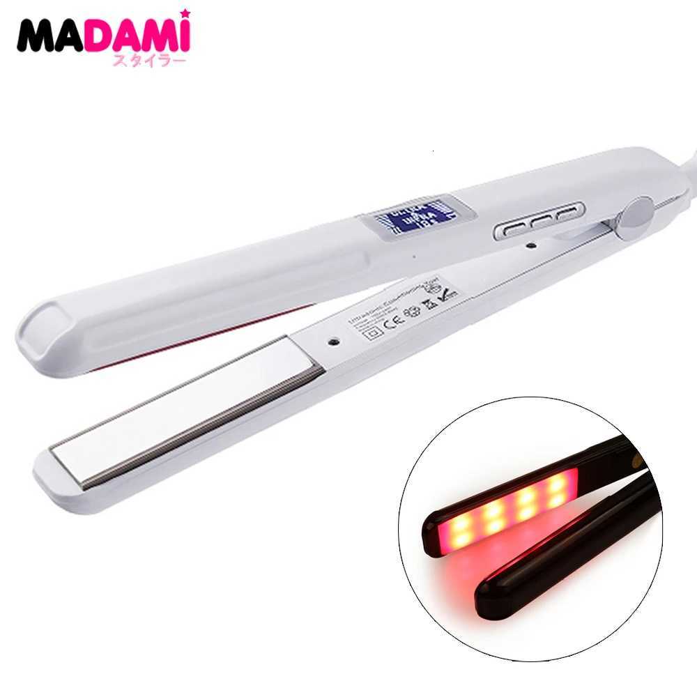 Hair Straightener Infrared and Ultrasonic Profession Cold Hair Care Iron Treatment for Frizzy Dry Recovers Damage Flat Irons W251204