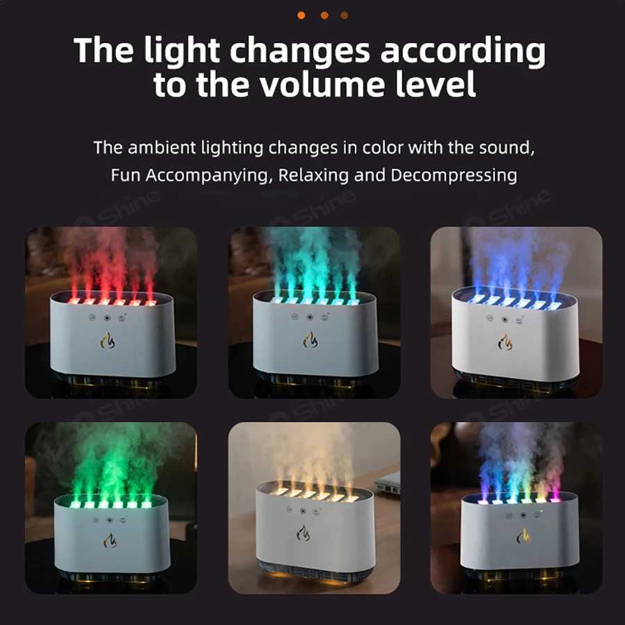 900ML Cool Dynamic Humidifier Ara Essential Oli Diffuser Humidifier Aratherapy Air Humidifier With Colorf Atmosphere Light C251204