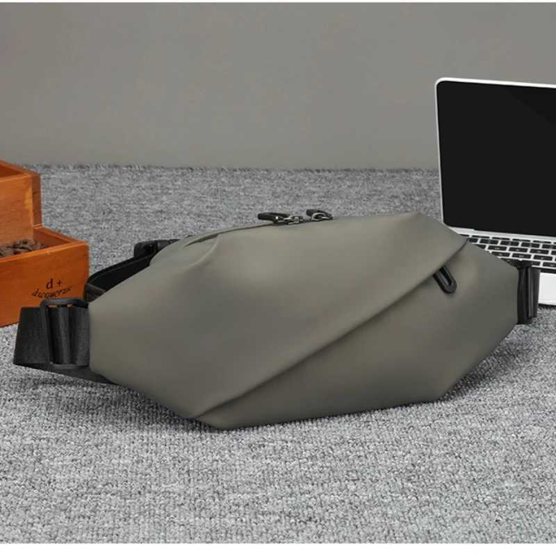 Men Minimalist Outdoor Sports Running Jogging Waist Bag Man Waterproof Fanny Pack Stylish Cross Body Belt Bag Waist Bag for MenT251204