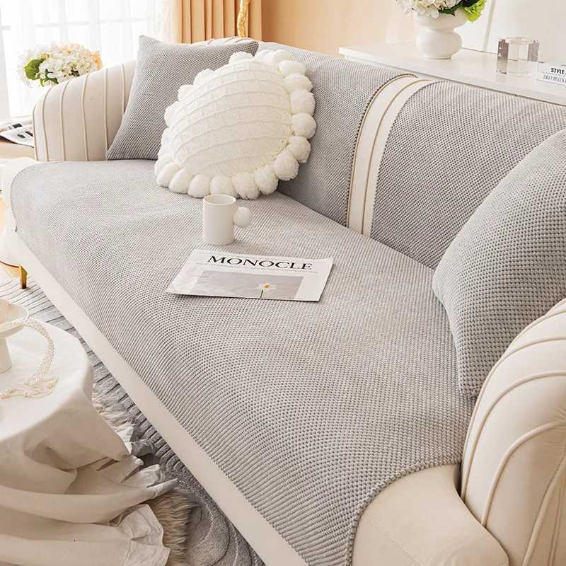 Corduroy Fabric Sofa Cover Towel Solid Color Universal Living Room Sofa Cushion Mat Non-Slip Sofa Cushion Armrest Backrest Cover M251204 - view 7