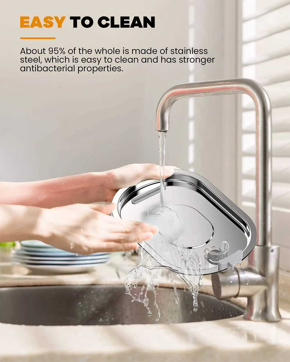 Stainless Steel Cat Automatic Drinking Fountain Dog Drinking Fountain Ultra-Quiet Pet Fountain With Window Cat Water Feeder M251204