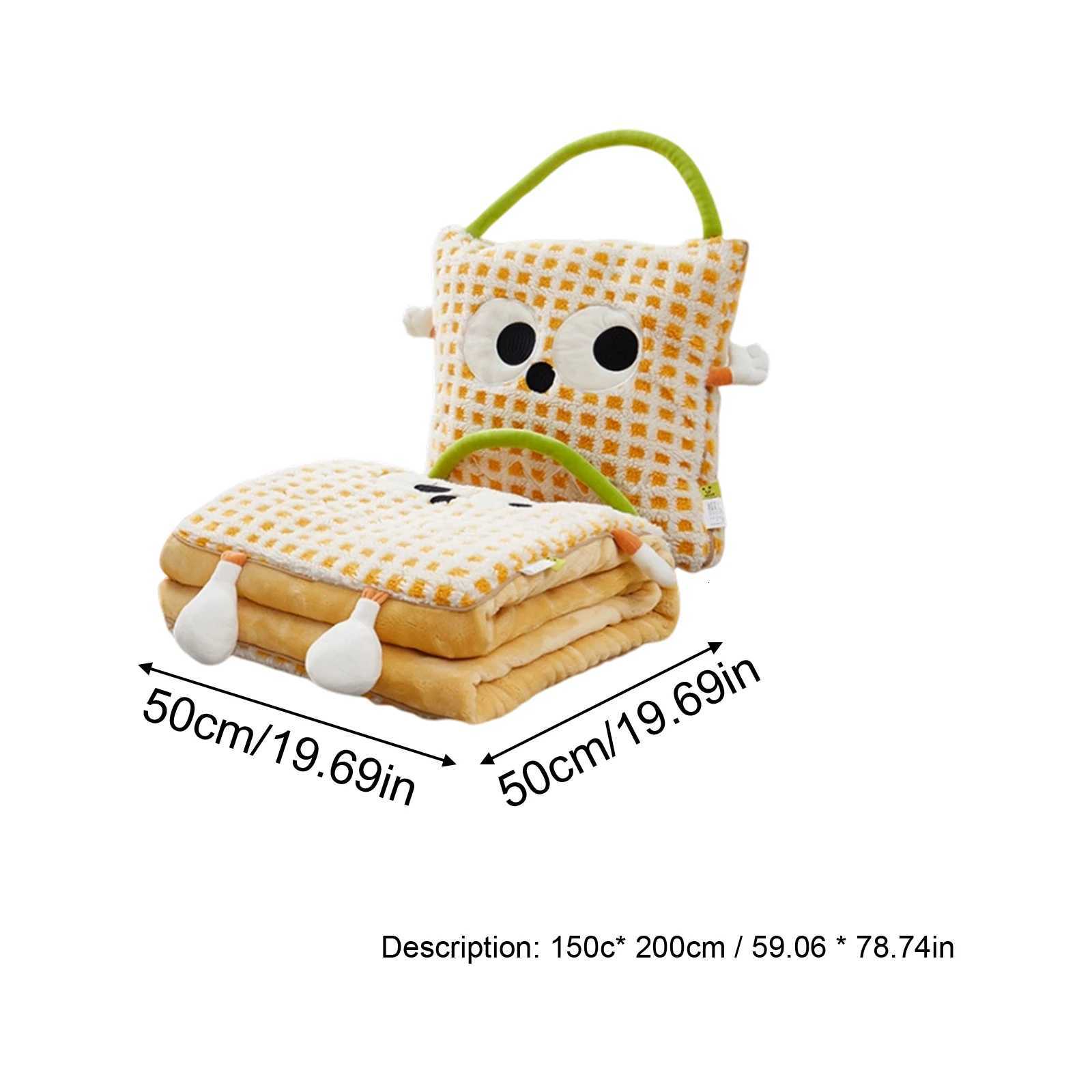 Embroidered Lamb Wool Flannel Blanket Office Home Sofa Throw Cartoon Big-eyed Blanket Car Cushion Blanket Y251204