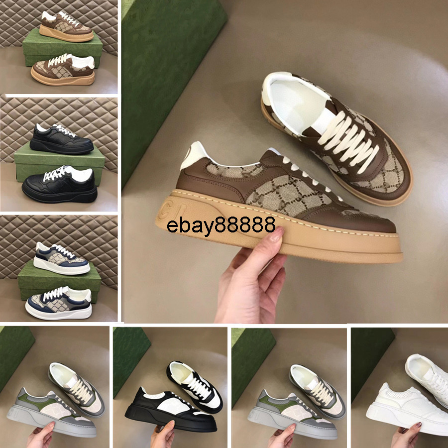 gg Men dermis Luxurys designer Sneaker Retro Embossed shoes Fashion Leather Platform Sneaker multicolour Genuine Embroidery men C gucciis guccishoe guccily O KM27