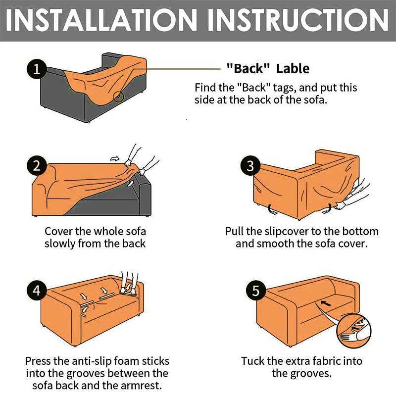 Christmas Style Sofa Slipcovers Stretch Non Slip Sofa Covers for Living Room Armchair Couch Cover Furniture Protector Removable M251204 - view 7