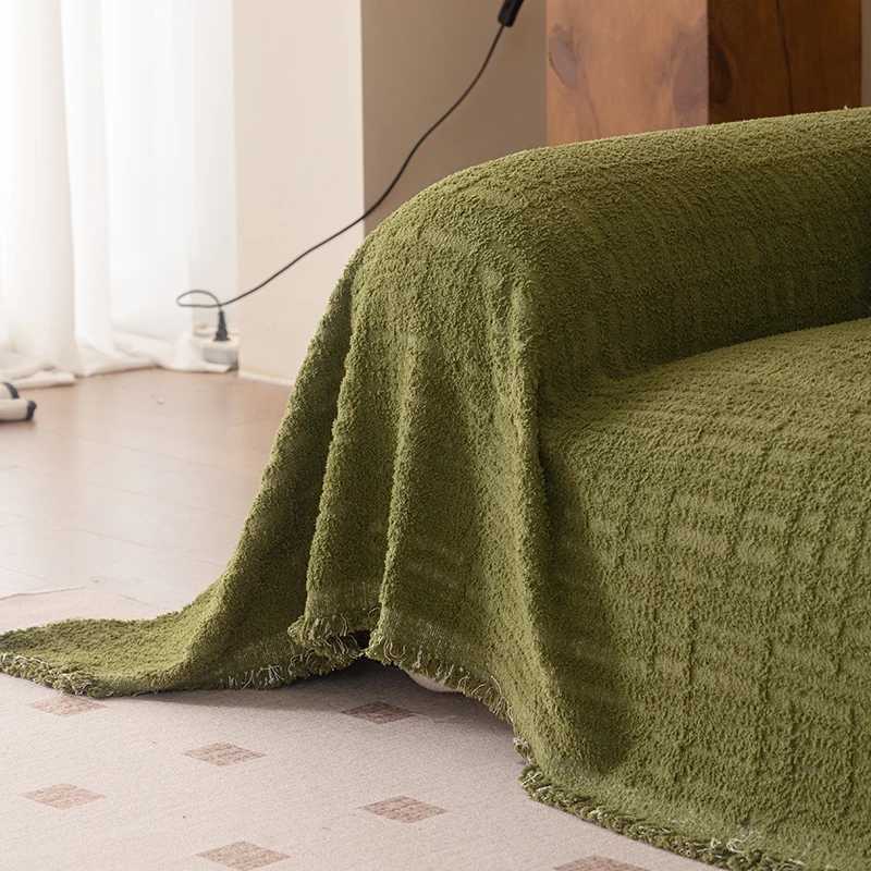 1PC Sofa Cover Thickened Autumn and Winter Solid Color Non-slip Wear-resistant Warm and Dustproof Seat Cushion Home Textile M251204 - view 5